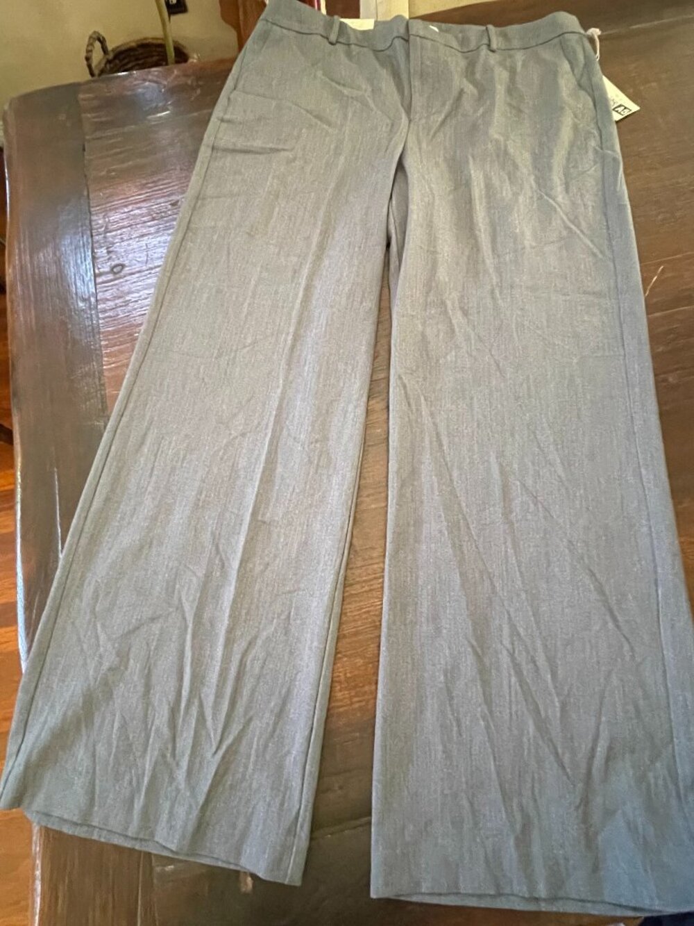 A New Day Women's Gray Slacks Pants NWT Sz 18 Stretch Wide Leg High Rise Pockets